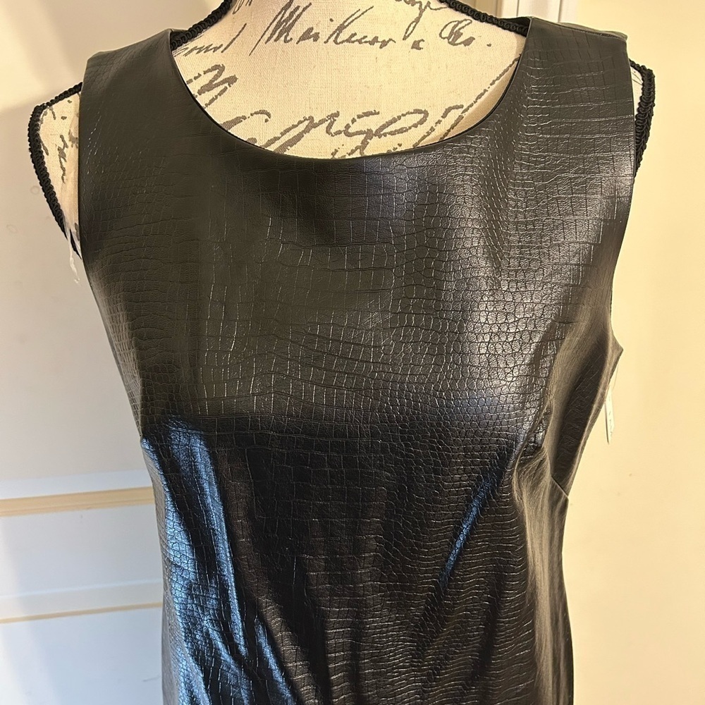 Shelby & Palmer faux leather dress - Picture 2 of 4